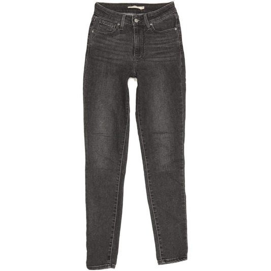 Levi's 721 Women Charcoal Skinny Slim Stretch Jeans W25 L30