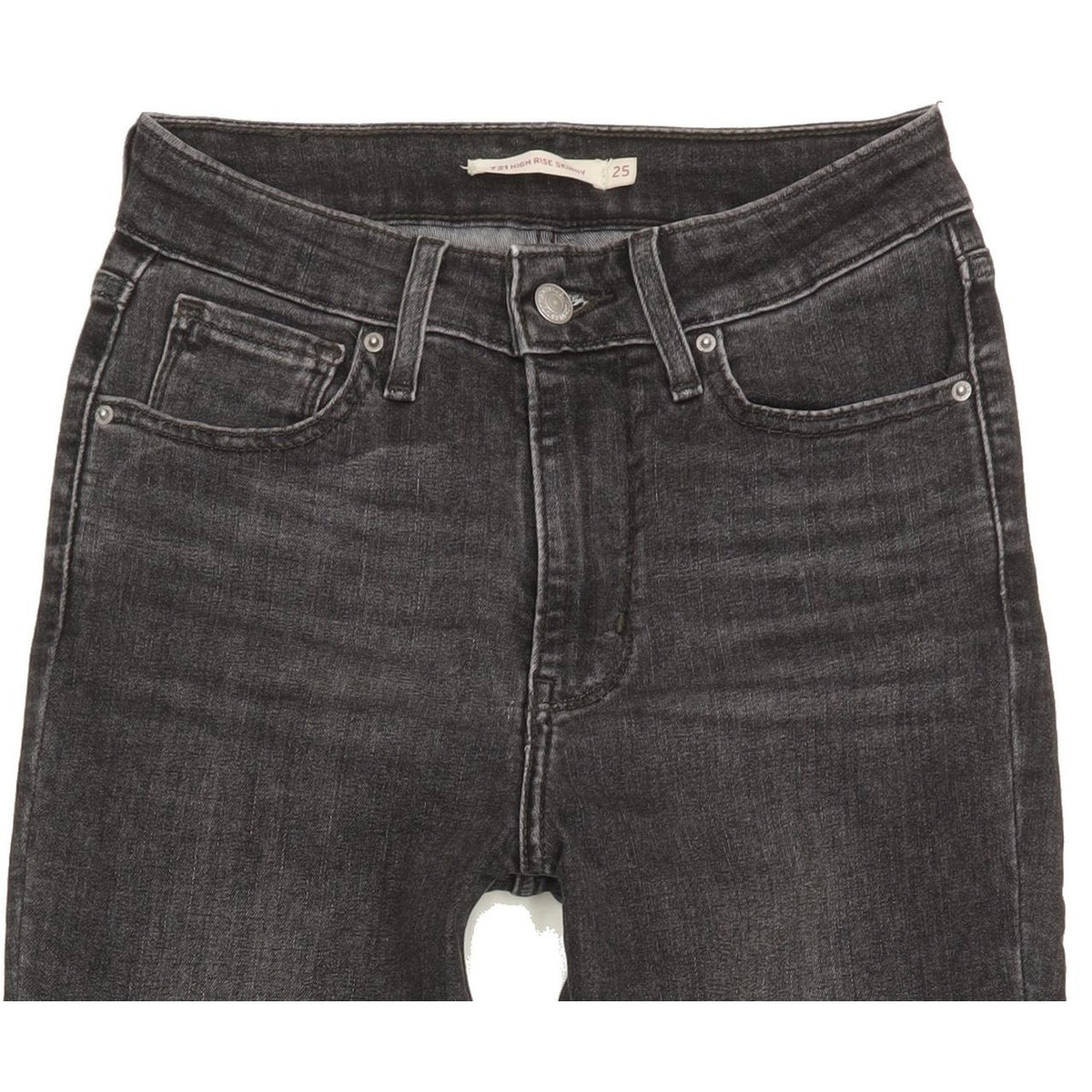 Levi's 721 Women Charcoal Skinny Slim Stretch Jeans W25 L30