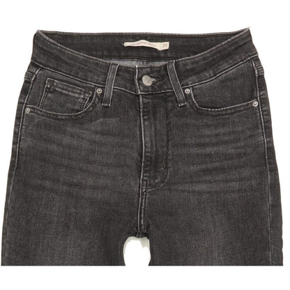 Levi's 721 Women Charcoal Skinny Slim Stretch Jeans W25 L30