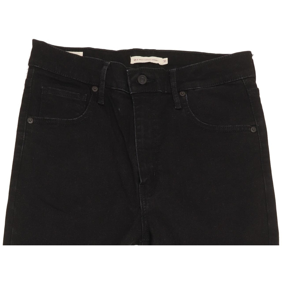 Levi's Mile Black Skinny Slim Stretch Jeans High Waisted W31 L32