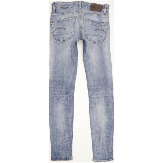 G-Star 3301 Deconstructed Men Blue Straight Slim Stretch Jeans W30 L32