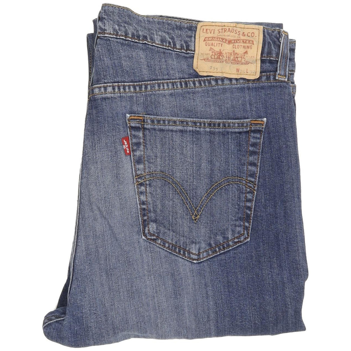 Levi's 751 Men Blue Straight Regular Jeans W38 L31
