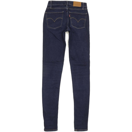 Levi's 710 Super Women Blue Skinny Slim Stretch Jeans W26 L31