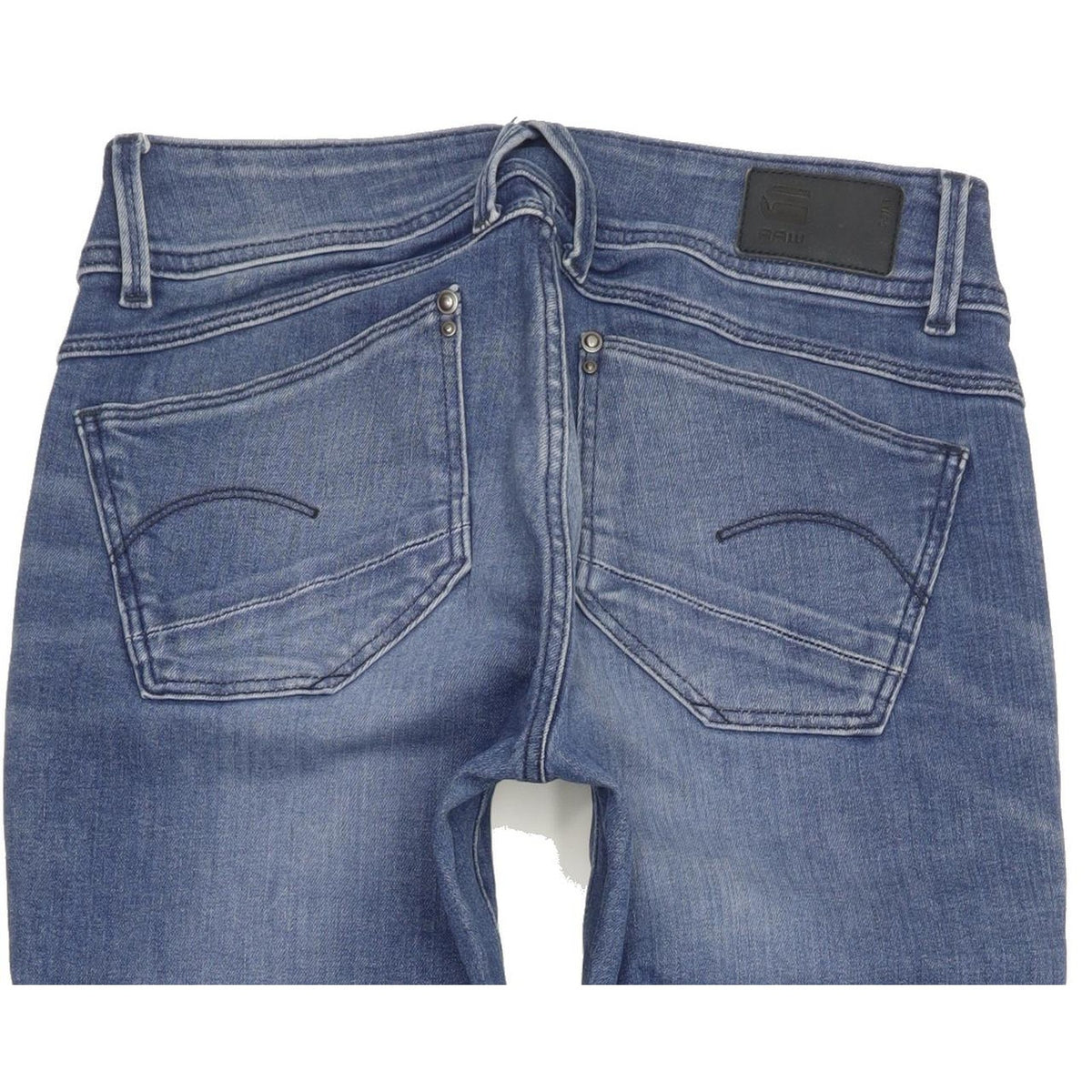 G-Star Lynn Mid Women Blue Skinny Slim Stretch Jeans W27 L30