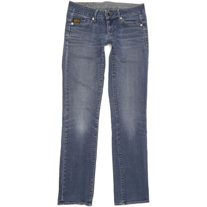 G-Star Midge Women Blue Straight Slim Stretch Jeans W28 L33