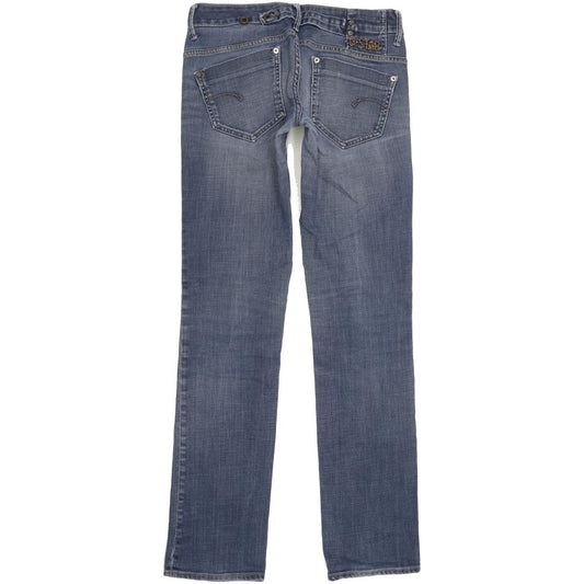 G-Star Midge Women Blue Straight Slim Stretch Jeans W28 L33
