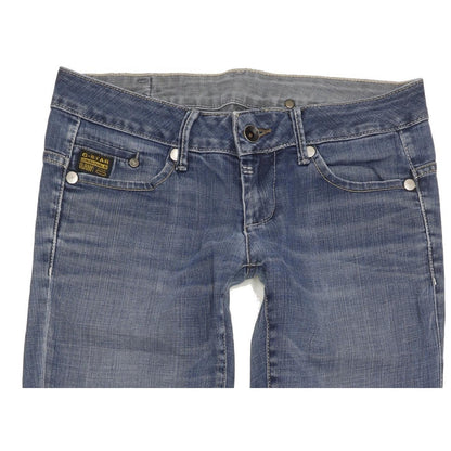 G-Star Midge Women Blue Straight Slim Stretch Jeans W28 L33
