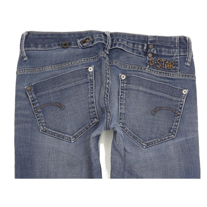 G-Star Midge Women Blue Straight Slim Stretch Jeans W28 L33