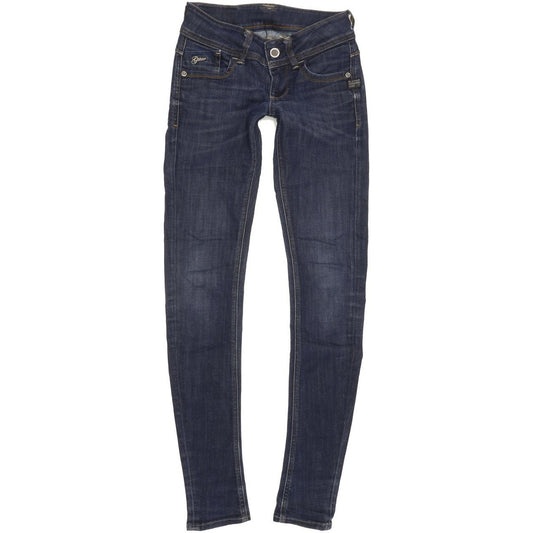 G-Star Lynn Women Blue Skinny Slim Stretch Jeans W25 L32