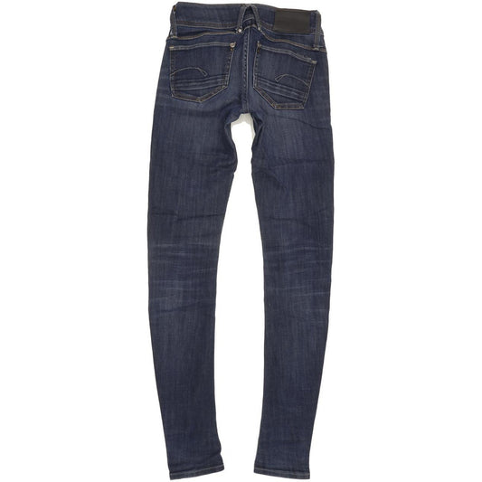 G-Star Lynn Women Blue Skinny Slim Stretch Jeans W25 L32