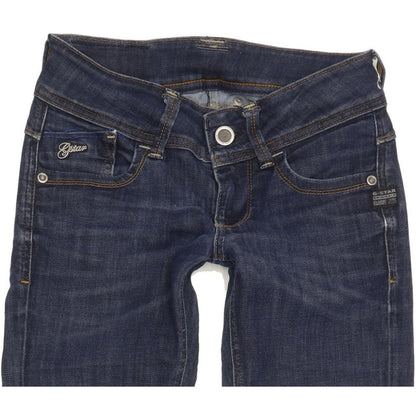 G-Star Lynn Women Blue Skinny Slim Stretch Jeans W25 L32