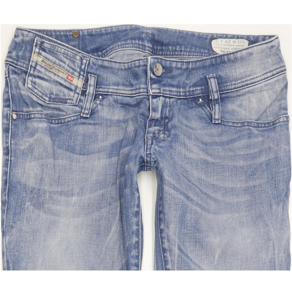 Diesel Matic 008N4 Women Blue Tapered Slim Stretch Jeans W29 L31