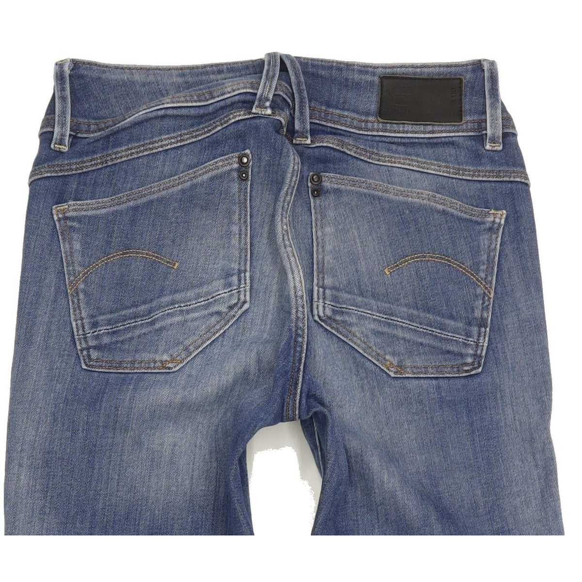 G-Star Lynn Mid Women Blue Skinny Slim Stretch Jeans W26 L28