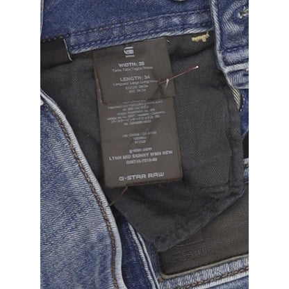 G-Star Lynn Mid Women Blue Skinny Slim Stretch Jeans W26 L28