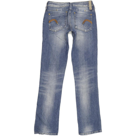G-Star Reese Women Blue Straight Slim Jeans W26 L32