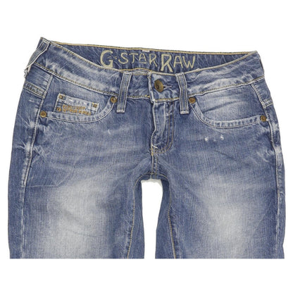 G-Star Reese Women Blue Straight Slim Jeans W26 L32