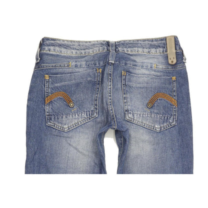 G-Star Reese Women Blue Straight Slim Jeans W26 L32