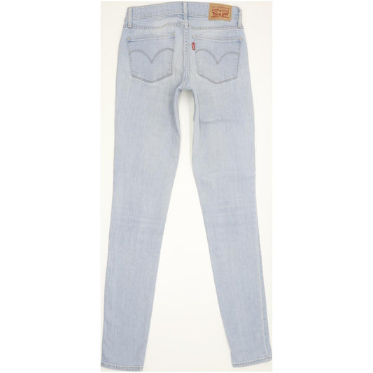 Levi's 711 Filiforme Women Blue Skinny Slim Stretch Jeans W26 L31