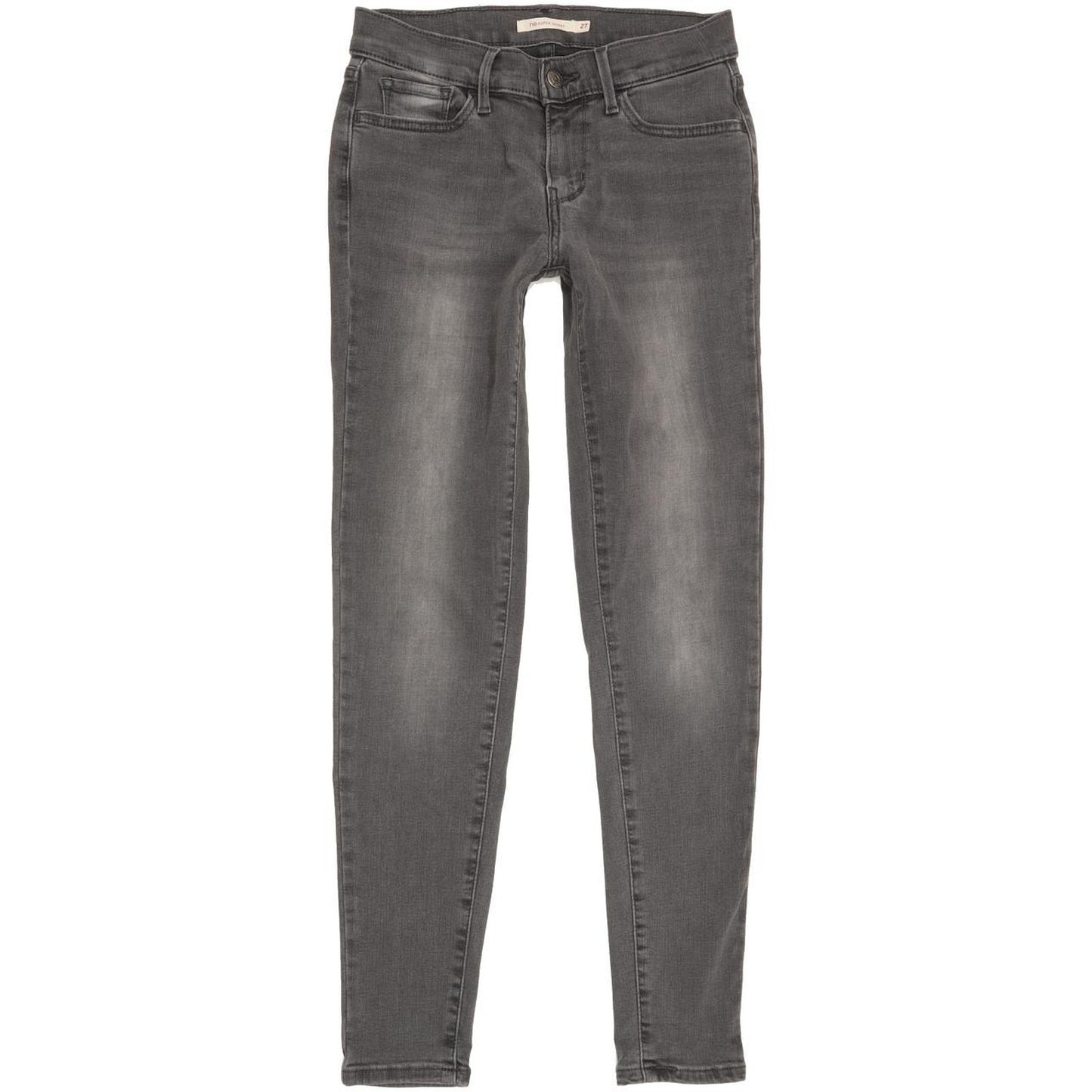 Levi's 710 Super Women Grey Skinny Slim Stretch Jeans W27 L29