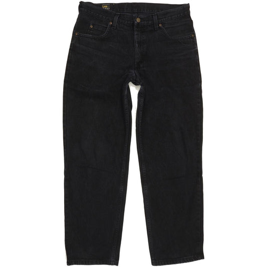 Lee Kansas Men Black Straight Regular Jeans W36 L29
