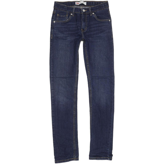 Levi's 510 Kids Blue Skinny Slim Stretch Jeans W26 L30