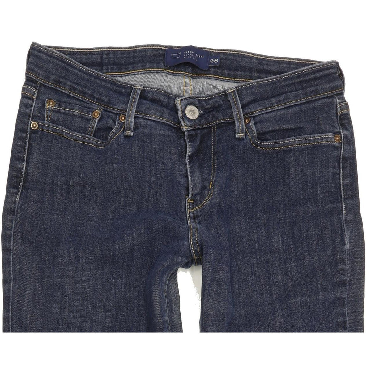 Levi's Slight Curve Women Blue Straight Classic Stretch Jeans W28 L31