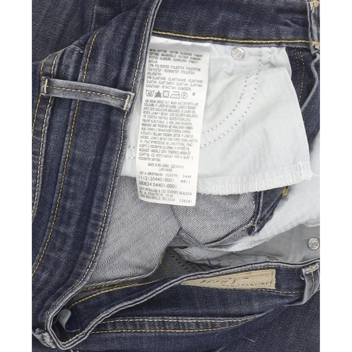 Levi's Slight Curve Women Blue Straight Classic Stretch Jeans W28 L31