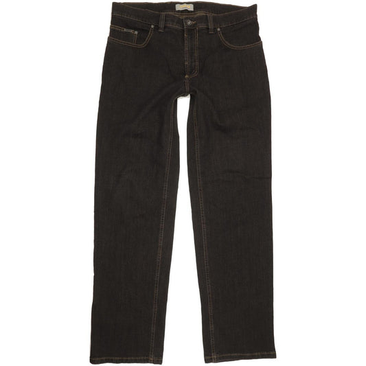 Pioneer Sportive Men Black Straight Regular Stretch Jeans W36 L34