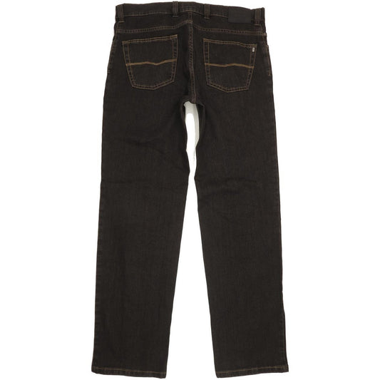 Pioneer Sportive Men Black Straight Regular Stretch Jeans W36 L34