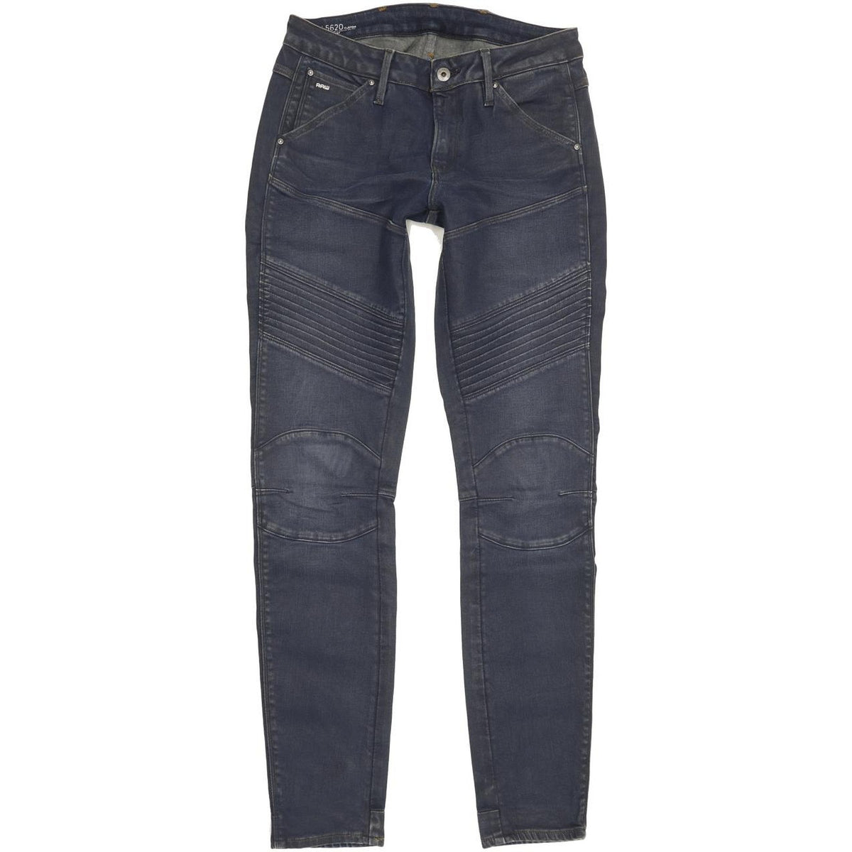 G-Star 5620 Custom Mid Women Blue Skinny Slim Stretch Jeans W29 L32