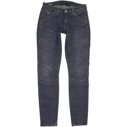 G-Star 5620 Custom Mid Women Blue Skinny Slim Stretch Jeans W29 L32