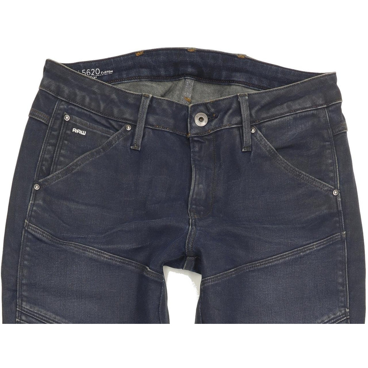G-Star 5620 Custom Mid Women Blue Skinny Slim Stretch Jeans W29 L32