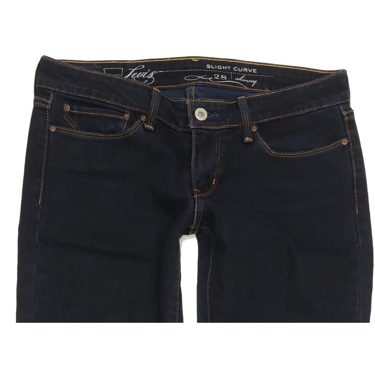 Levi's Slight Curve Women Navy Skinny Slim Stretch Jeans W28 L30