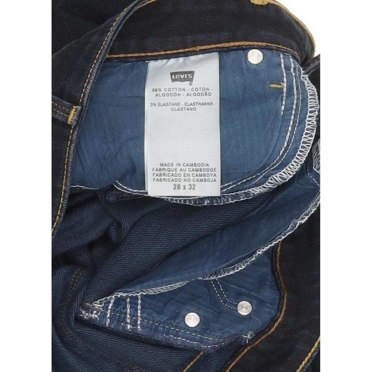 Levi's Slight Curve Women Navy Skinny Slim Stretch Jeans W28 L30