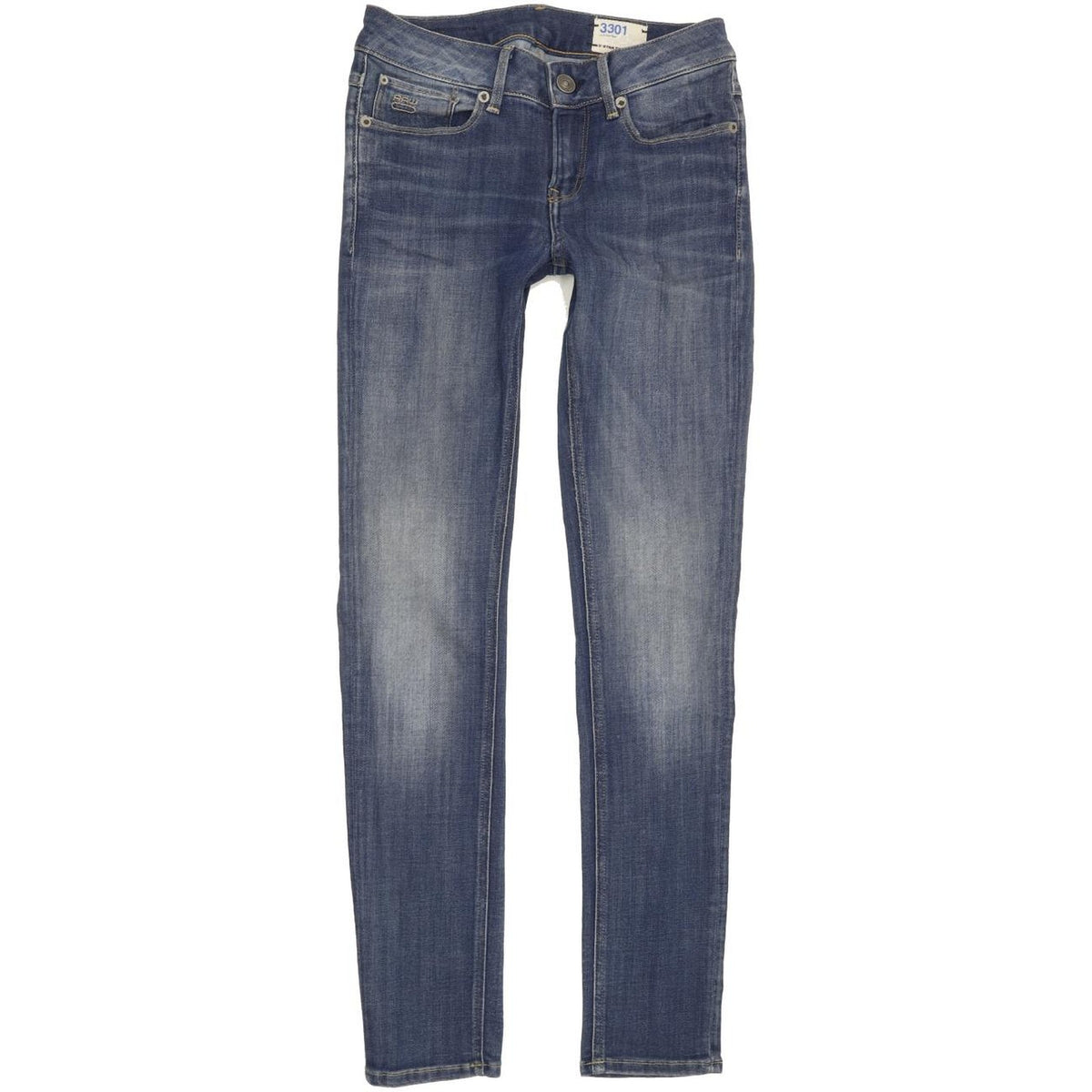 G-Star 3301 Contour Women Blue Skinny Slim Stretch Jeans W26 L29