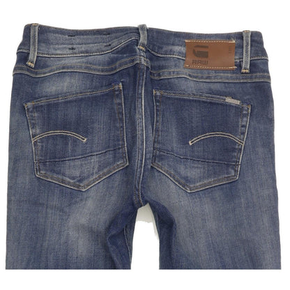 G-Star 3301 Contour Women Blue Skinny Slim Stretch Jeans W26 L29