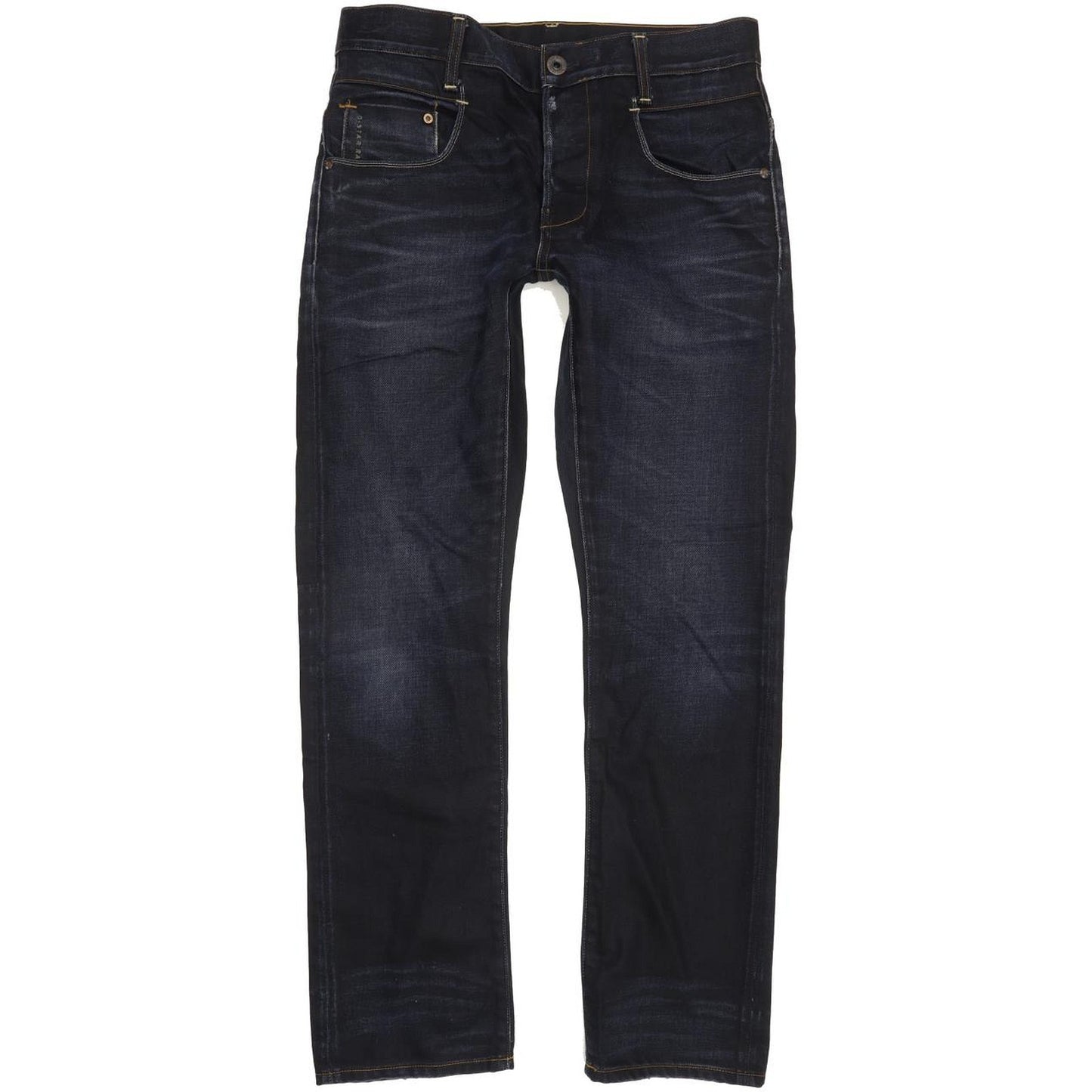 G-Star Men Navy Straight Slim Jeans W30 L30