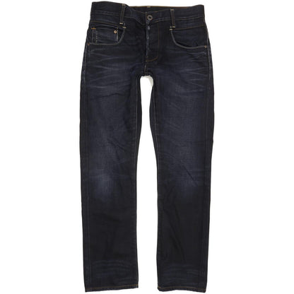 G-Star Men Navy Straight Slim Jeans W30 L30