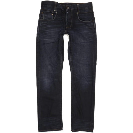 G-Star Men Navy Straight Slim Jeans W30 L30