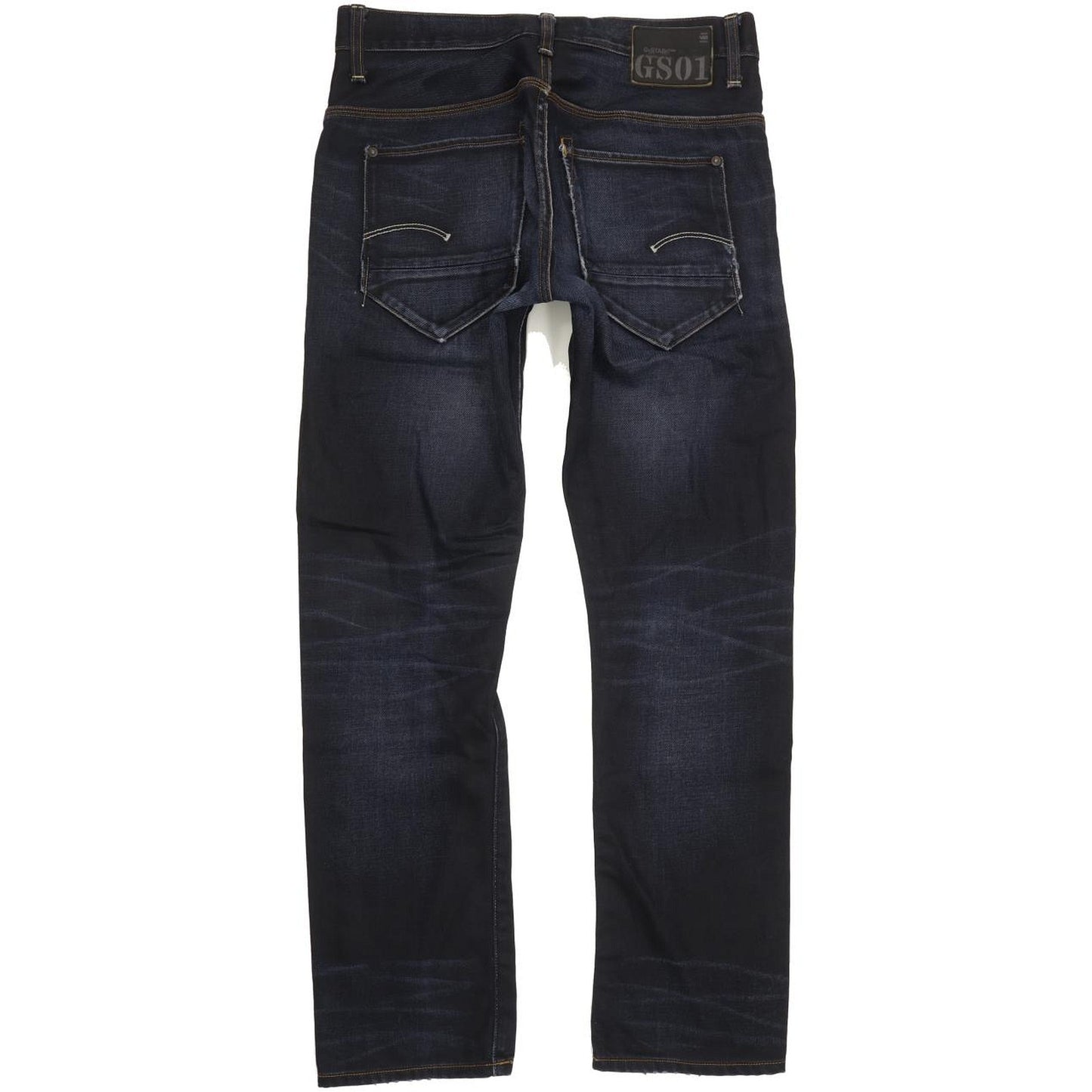 G-Star Men Navy Straight Slim Jeans W30 L30