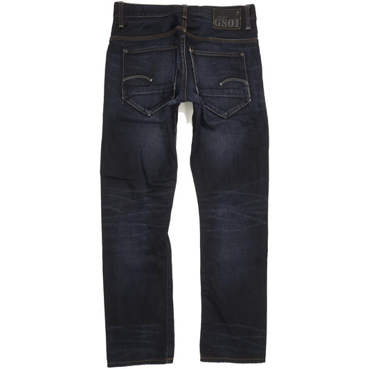 G-Star Men Navy Straight Slim Jeans W30 L30