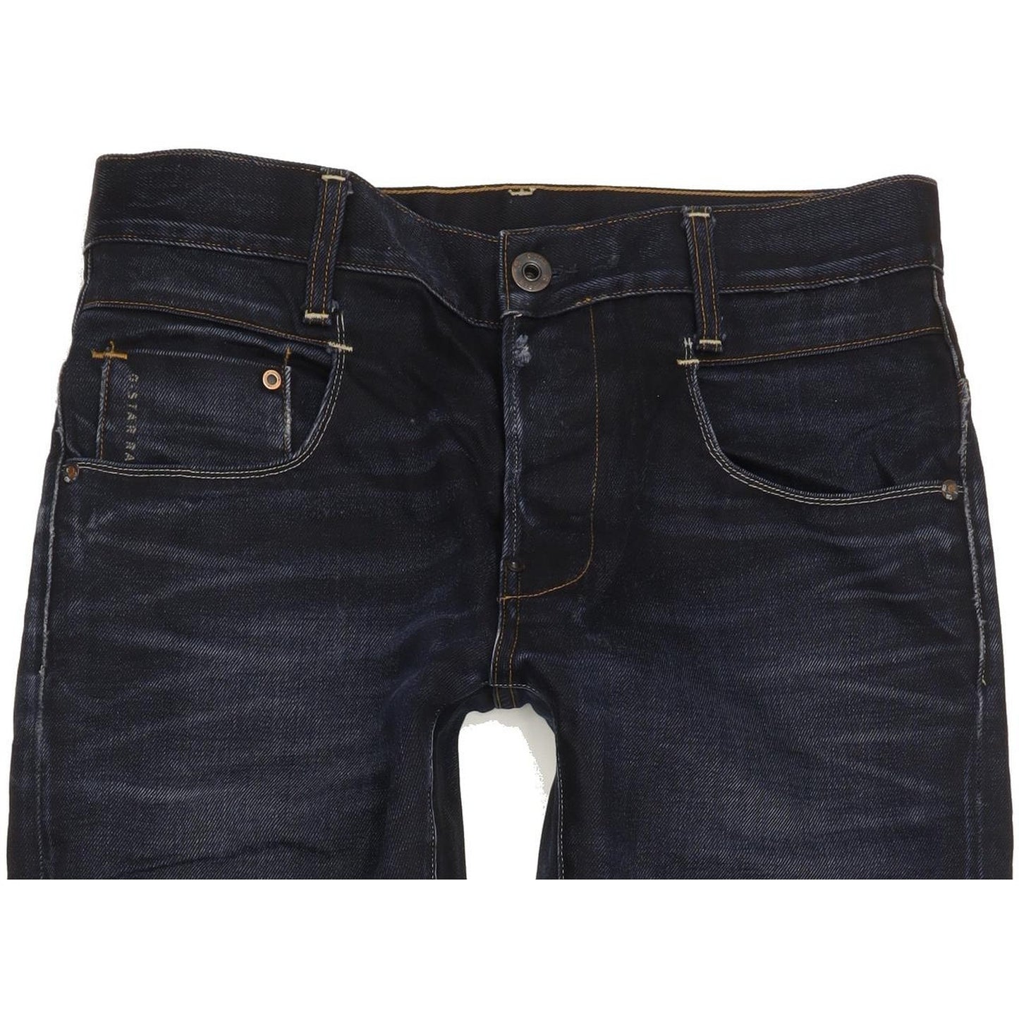 G-Star Men Navy Straight Slim Jeans W30 L30