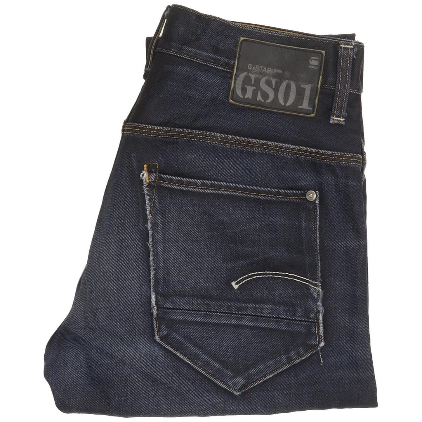 G-Star Men Navy Straight Slim Jeans W30 L30