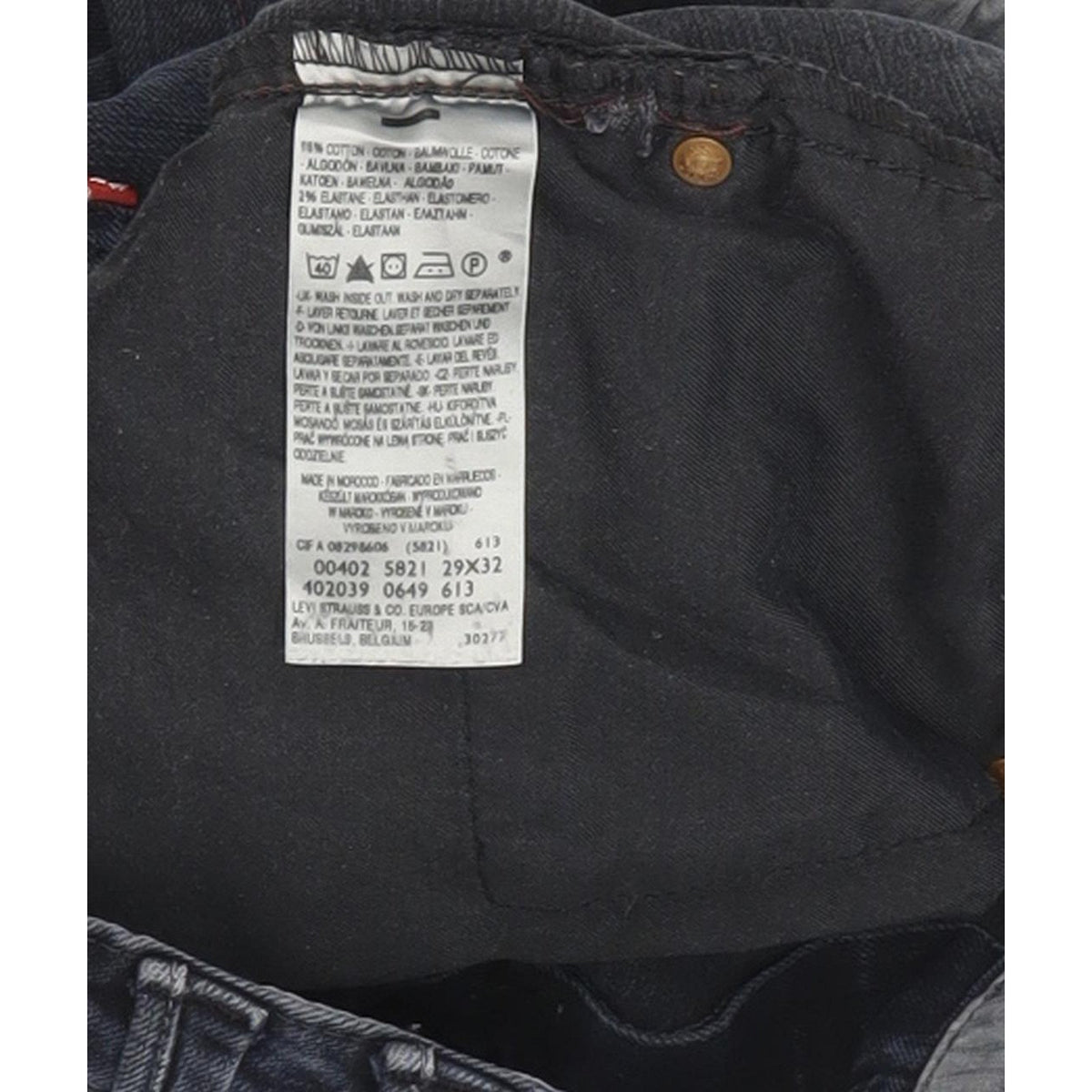 Levi's 402 Women Blue Straight Regular Stretch Jeans W29 L32