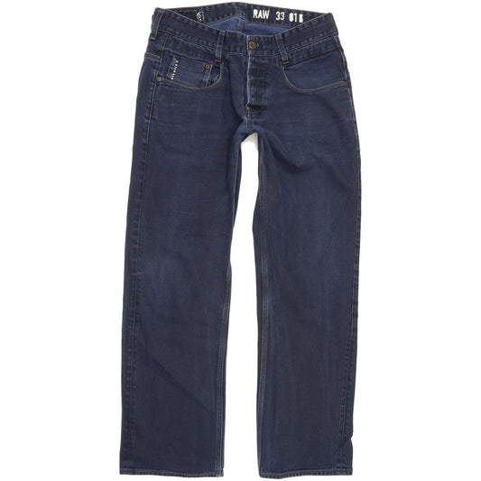 G-Star New Radar Men Blue Straight Loose Jeans W33 L29