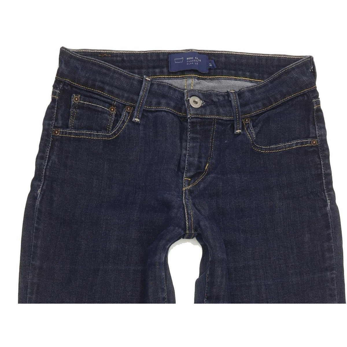 Levi's Demi Curve Women Blue Straight Classic Stretch Jeans W26 L31