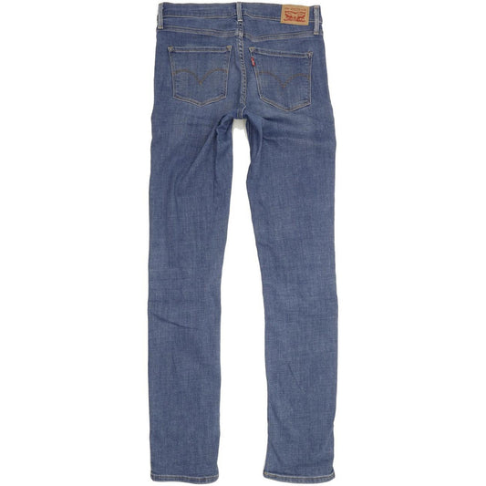 Levi's 312 Shaiping Women Blue Straight Slim Stretch Jeans W28 L34