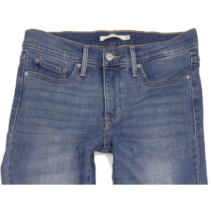 Levi's 312 Shaiping Women Blue Straight Slim Stretch Jeans W28 L34