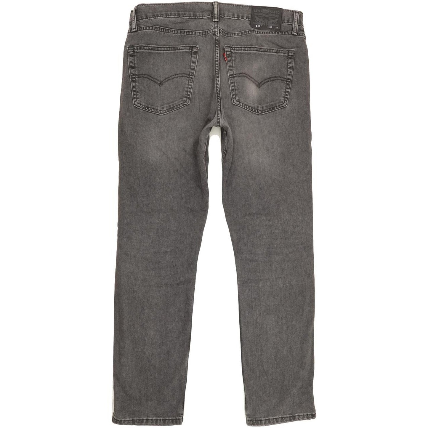 Levi's 511 Men Grey Straight Slim Stretch Jeans W36 L31