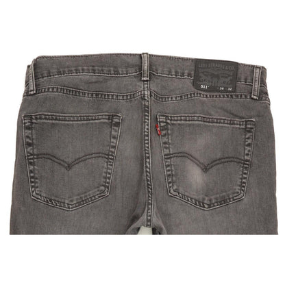 Levi's 511 Men Grey Straight Slim Stretch Jeans W36 L31